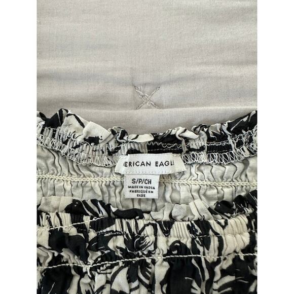 American Eagle Outfitters Shoreline Smocked Printed Dress sz Small - Picture 6 of 6